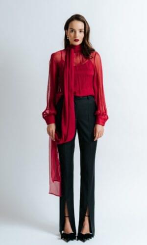 Svilena bluza od krep muslina